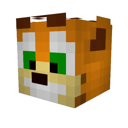 RivenMechanic Minecraft avatar head, 3D render
