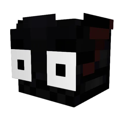 Rivenium_ Minecraft avatar head, 3D render