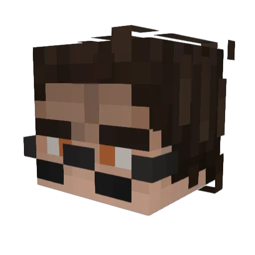Rivens23 Minecraft avatar head, 3D render