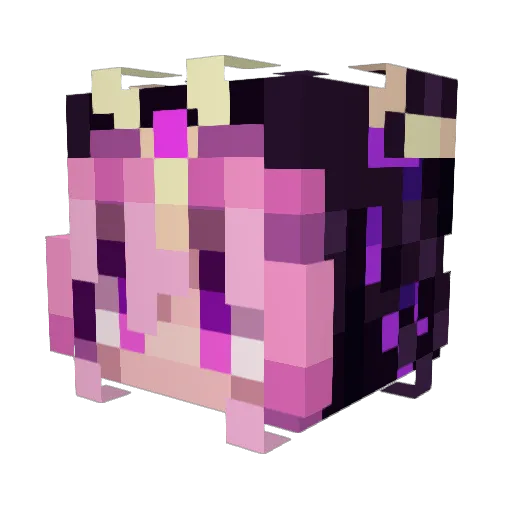 RiverAJade Minecraft avatar head, 3D render