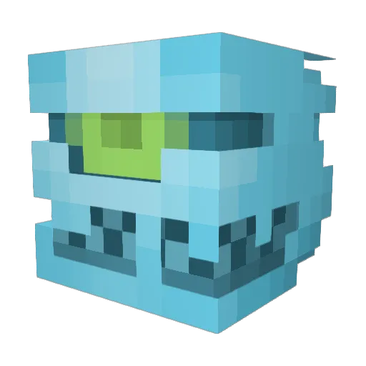 RiverBoss293 Minecraft avatar head, 3D render