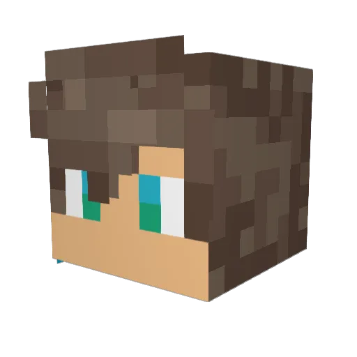 RiverJordan1 Minecraft avatar head, 3D render