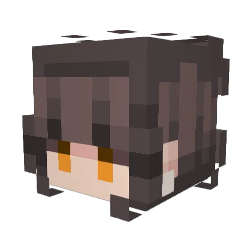 RiverShadows Minecraft avatar head, 3D render