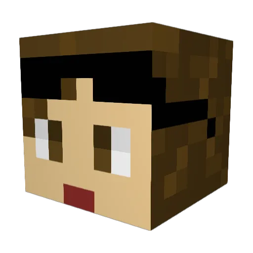 RiverTrout1007 Minecraft avatar head, 3D render