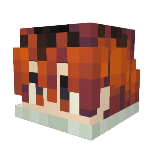 Rivera510 Minecraft avatar head, 3D render