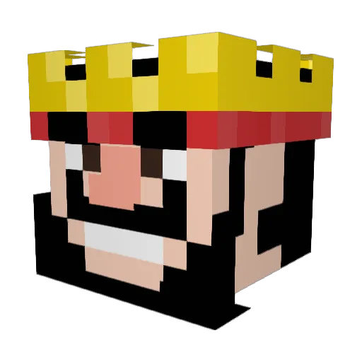 Riverboi_ Minecraft avatar head, 3D render