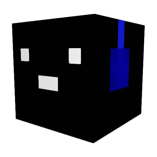 Rivereth Minecraft avatar head, 3D render