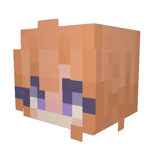 Riverflight Minecraft avatar head, 3D render