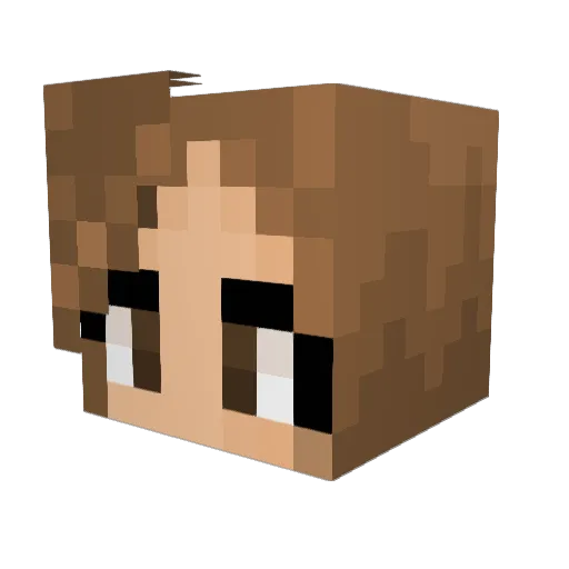 Riverlous Minecraft avatar head, 3D render