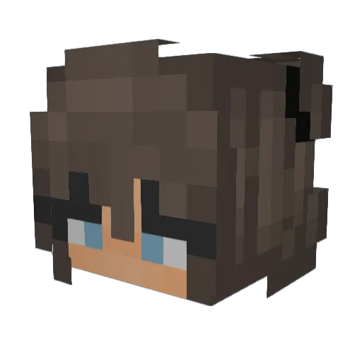 Riverport Minecraft avatar head, 3D render