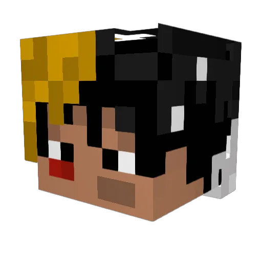 Rivers023 Minecraft avatar head, 3D render