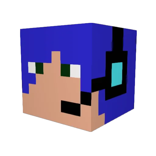 RiversMedley Minecraft avatar head, 3D render
