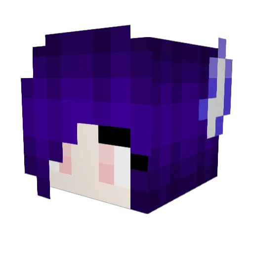RiverusRivera Minecraft avatar head, 3D render