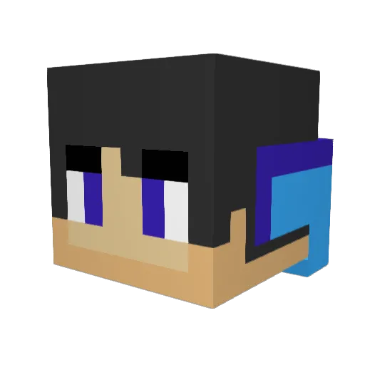 Rivesaltes0000 Minecraft avatar head, 3D render