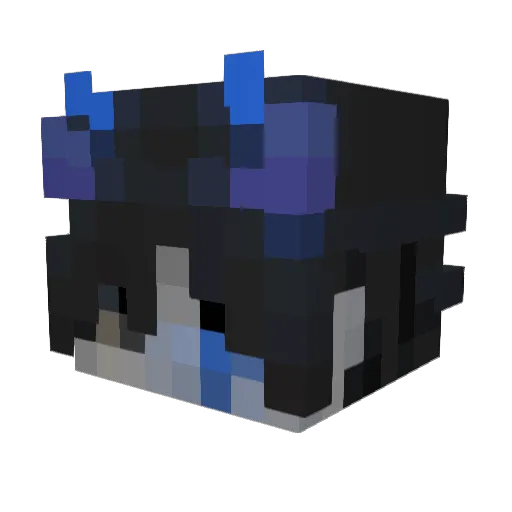 Rivian145 Minecraft avatar head, 3D render