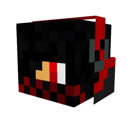 Riviin Minecraft avatar head, 3D render