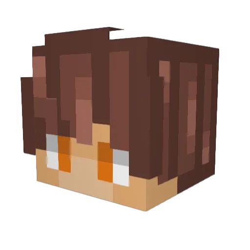 Rivka_Goldberg Minecraft avatar head, 3D render