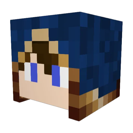 Rivolan Minecraft avatar head, 3D render