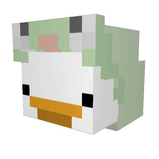 Rivoo2009 Minecraft avatar head, 3D render