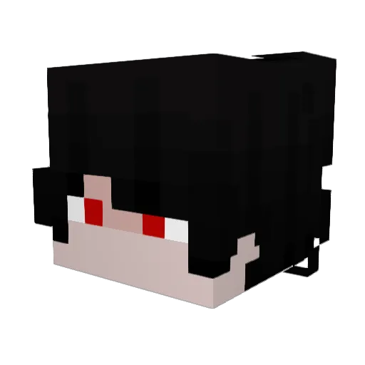Rivuu_ Minecraft avatar head, 3D render