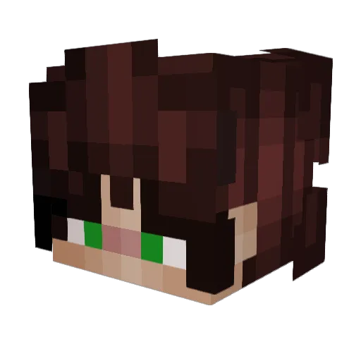 RivvHasStopped Minecraft avatar head, 3D render
