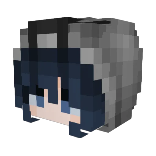 RixBux Minecraft avatar head, 3D render