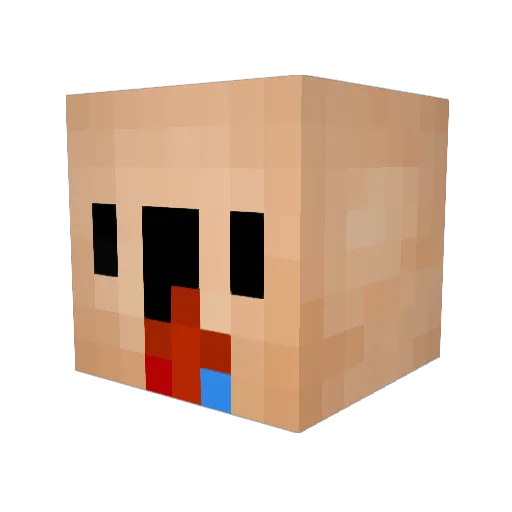 Rixer92 Minecraft avatar head, 3D render