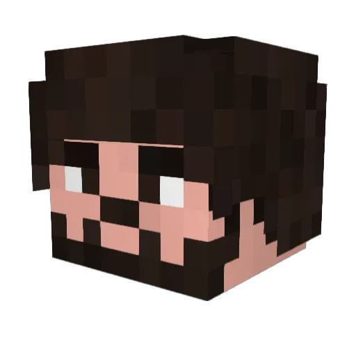 Rixhim Minecraft avatar head, 3D render