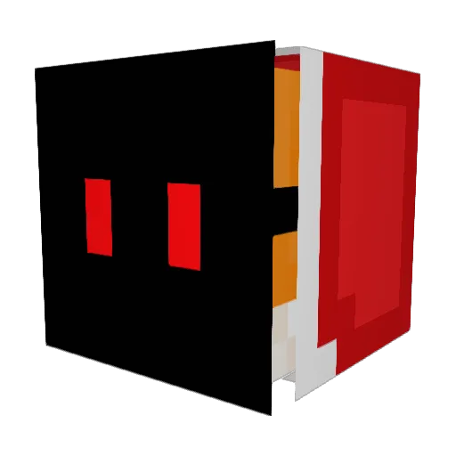 Rixn2 Minecraft avatar head, 3D render