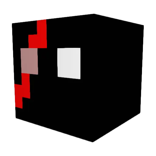 Rixous Minecraft avatar head, 3D render