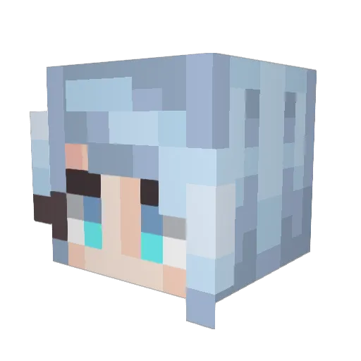 Riyaa__ Minecraft avatar head, 3D render