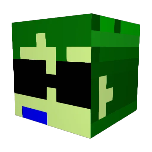 Riyeh Minecraft avatar head, 3D render