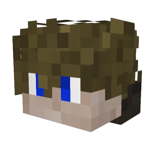 Riz_Mang Minecraft avatar head, 3D render