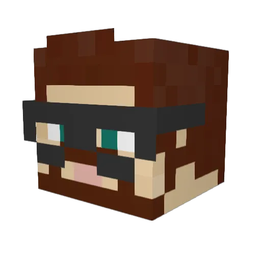 Rizarjay Minecraft avatar head, 3D render