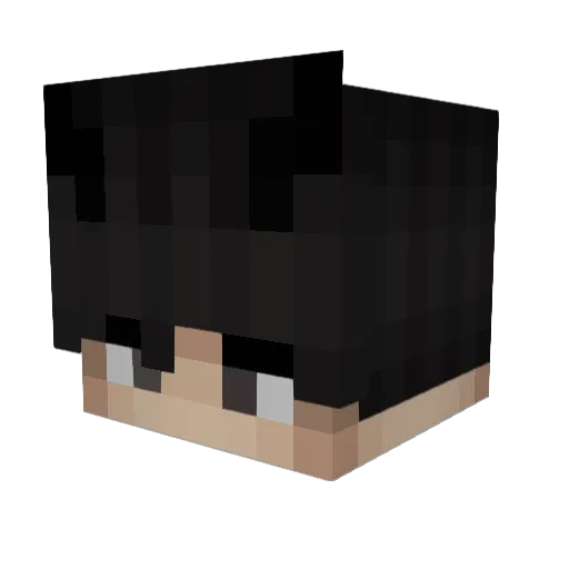 Rizeh Minecraft avatar head, 3D render
