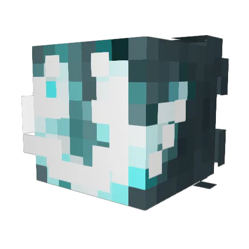 RizenDom Minecraft avatar head, 3D render