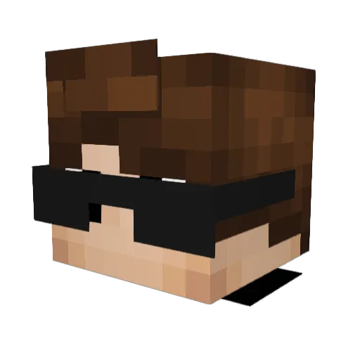 Rizer_Top1 Minecraft avatar head, 3D render