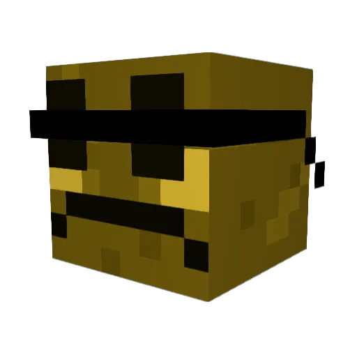 Rizolf_ Minecraft avatar head, 3D render