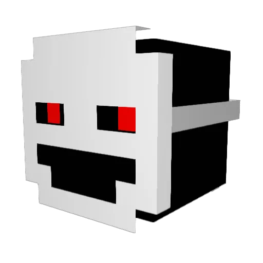 Rizottoz Minecraft avatar head, 3D render