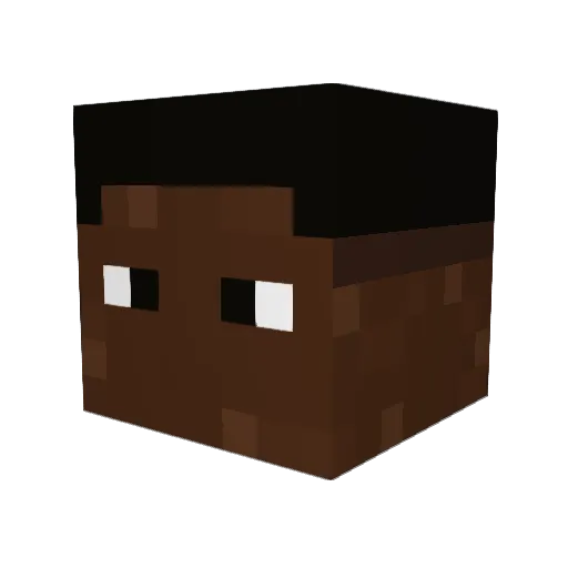 RizqiRIL Minecraft avatar head, 3D render