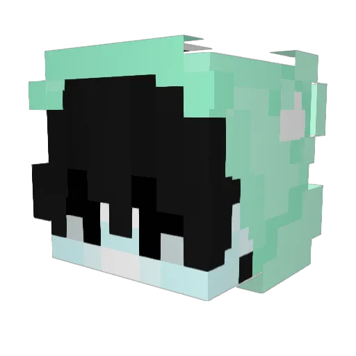 Rizwaan_14 Minecraft avatar head, 3D render