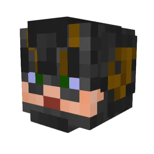 Rizzi912 Minecraft avatar head, 3D render