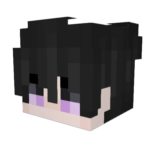 Rizzy27 Minecraft avatar head, 3D render