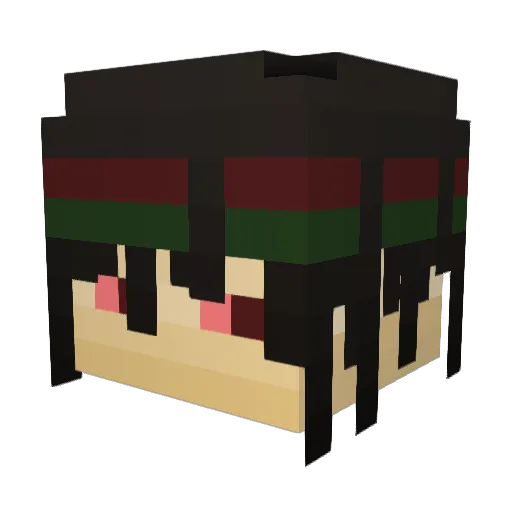Rizzyy_ Minecraft avatar head, 3D render