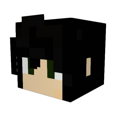 RjY11 Minecraft avatar head, 3D render