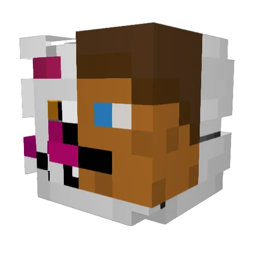 RjayDiamond Minecraft avatar head, 3D render