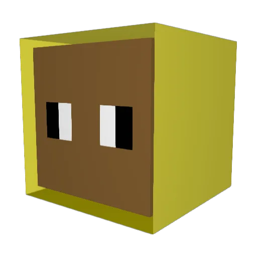 Rjeeve Minecraft avatar head, 3D render