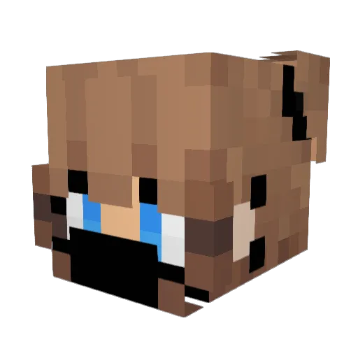 RkDukies Minecraft avatar head, 3D render