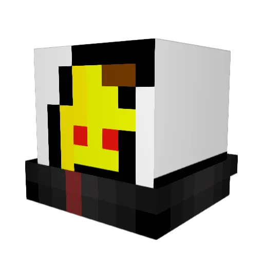 Rkelly54 Minecraft avatar head, 3D render