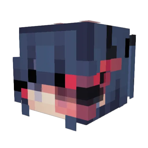 Rkyzqsune Minecraft avatar head, 3D render